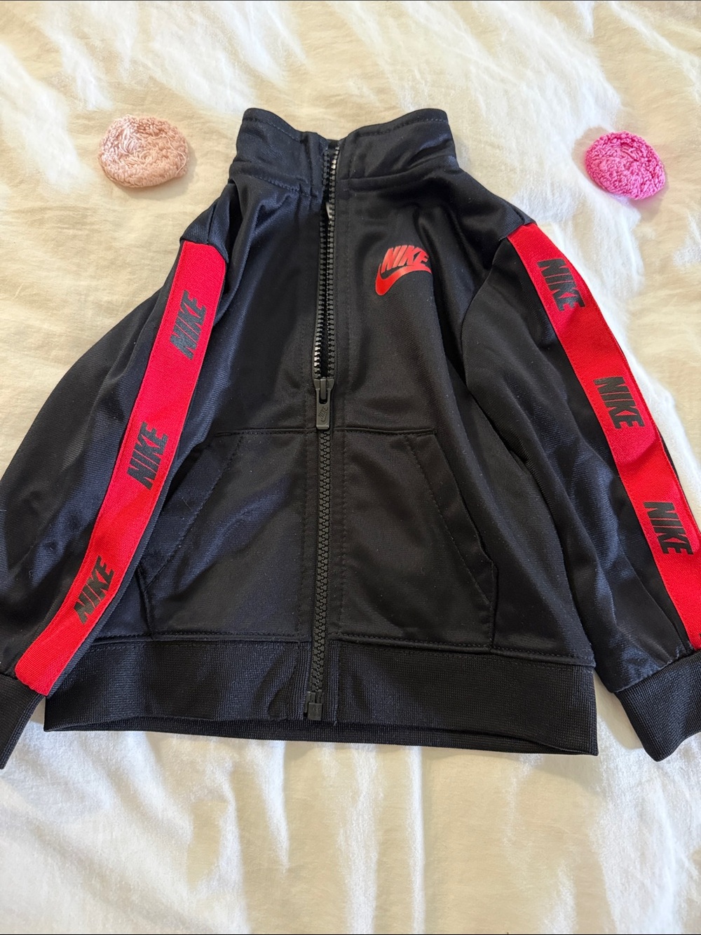 Nike Black and Red Kids Track Set - Picture 3 of 8